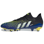Adidas Predator Freak.1 Low AG Demonskin - Juodi Vyri&scaron;ki Sportbačiai Core-Black Cloud-White Solar-Yellow FZ3752 45⅓