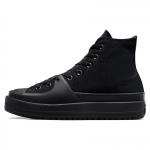 Converse Chuck Taylor All Star Construct High Mono Canvas - Triple Black Unisex Kedai A06888C 35.5