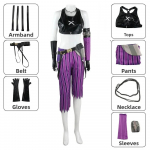 Anime Žaidimas Lol Arcane Cosplay Kostiumas Crit Loli Jinx Cosplay Laisvas Patranka Cosplay Apranga Batai Perukas Seksualus Moteri&scaron;kas Karnavalo Kostiumas XS juoda