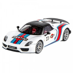 1/18 Porsche 918 Spyder Martini Lydinio Sportinio Automobilio Modelis Metalinis Žaislas Lenktyninis Automobilis Transporto Priemonės Modelis Simuliacija Garsas ir &Scaron;viesa Vaikams Dovana raudona