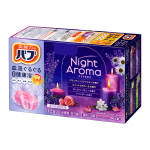 Bub Naktinės Aromaterapinės Vonios Tabletės 12 vnt. (4 kvapai x 3 tabletės) Gazuotas medicininis vonios priedas [OTC] blue