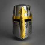 Rankų darbo Viduramžių XIV amžiaus Didysis &Scaron;almas Puikiai tinka Renesanso mugei, Cosplay, LARP ar Helovino kostiumui Autenti&scaron;ka Plieninio &Scaron;arvo Kopija