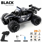 1:16 mastelio RC automobilis Lydinio Visureigis Didelio Greičio Transporto priemonė Lauko 2.4G Pilno Dydžio Nuotolinio Valdymo Transporto priemonė Drift Car Vaikams Single Battery juoda