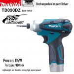 Makita 10,8 V kompakti&scaron;kas belaidis smūginis suktuvas, CN ki&scaron;tukas (adapteris įtrauktas)