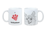 Chihuahua long-haired - cup with a dog, cute cup with graphics, a gift with your photo from the Art-Dog brand balta