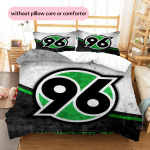 Hannover 96 Ra&scaron;tuotas patalynės antklodžių komplektas Namų dekoracija Dovana (1 * antklodės užvalkalas + 2 * pagalvės užvalkalai be &scaron;erdies) 135x200cm