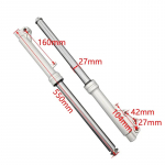 Pora sidabrinių 530MM priekinės &scaron;akės amortizatorių 27mm Honda Monkey dviračiui Mini Trail dviračiui Monkey DAX Z50A Z50R Z50J Z110 Z125