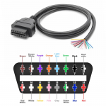 Universalus OBD OBD2 16 kontaktų moteri&scaron;kas į DIY prailginimo laidą OBD 2 prailgintas jungiklis automobiliams Auto diagnostikos įrankiams OBD2 skaitytuvas Female 30CM