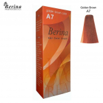BERINA PLAUKŲ COLOR CREAM Permanent Dye A1-A47 60 g. &ndash; Tajų A7 Golden Brown
