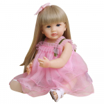 NPK Reborn Dolls 22 colių silikoninės viso kūno silikoninės mažylės mergaitės tikrovi&scaron;kos, tikrovi&scaron;kos kūdikis, tikras prisilietimas