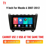 Kūrybi&scaron;kas &bdquo;Android Carplay&ldquo;, skirtas &bdquo;Mazda 6&ldquo;, 2007&ndash;2015 m. automobilio radijo vaizdo grotuvas, navigacija GPS 2 din daugialypės terpės automatinis radijas