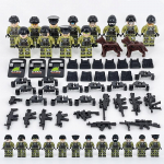 12 vnt./rinkinys SWAT City Police CTRU Specialiosios policininko komandos formavimo blokai lėlė su priedais kamufliažinės minifigūrėlės vaikams pasidaryk pats plytos žaislas berniukui dovanos