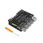 BT5.0 Intelligent 2.1 kanalo galios garso stereo žemųjų dažnių garsiakalbio stiprintuvo plok&scaron;tė 50W+50W+100W auk&scaron;ti žemieji dažniai juoda