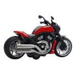 1/12 Scale Harley Motociklo Diecast modelio žaislas, attraukiamas žaislas su garsu ir &scaron;viesa vaikams, mažiems berniukams, mergaitėms, dovanų kolekcija 1/12-16x8x7cm raudona