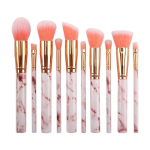 10 vnt Marbling makiažo &scaron;epetėlių rinkinys pagrindo &scaron;epetėliai Professional Eyeshadow Concealer Blush Blush Brush set Make Up Brush Tool Kit rožinė