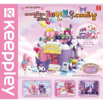 Sanrio My Melody ir Kuromi's Rainbow Dessert Shop kaladėlės, mi&scaron;rių spalvų korėjiečių populiarūs žaislai pink