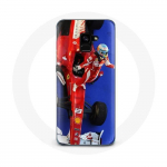 Coque pour Samsung Galaxy A8 Plus Formule 1 Fernando Alonso Pilote automobile F1 Rouge