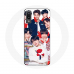 Coque pour Samsung Galaxy A02 BTS Affiche Memebers Cadeau de No&euml;l 2023