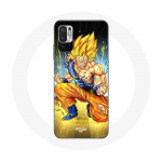 Coque pour Xiaomi Redmi Note 10 5G Son goku dragon ball corps enerv&eacute;