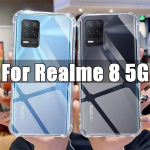 Skaidrus telefono dėklas, skirtas Realme 8 5G TPU permatomas dėklas Realme8 6,5 colio RMX3241 smūgiams atsparūs dangteliai For Realme 8 5G gryna