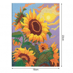 5D deimantų meno rinkinys Saulėgrąžų ra&scaron;tas Ry&scaron;kios spalvos, mažinantis įtampą, skatinantis pasitikėjimą mozaikiniu siuvinėjimu Viso kalnų kri&scaron;tolinio siuvinėjimo kryželiu rinkinys geltona