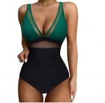 Moteri&scaron;kas maudymosi kostiumėlis juodas tinklinis seksualus bikinis be nugaros XL