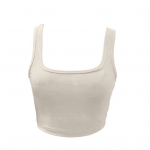 Moteri&scaron;ka sportinė liemenė su kakleliu be rankovių, vientisos spalvos elastinga, plona L abrikosas