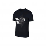 Vyri&scaron;ki mar&scaron;kinėliai trumpomis rankovėmis Air Jordan su apverstu logotipu Wings, juodi AO0602-011 XXXL