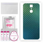 apgo Protective Skin Sticker for the back compatible with Cubot X18, Wrap Film, Foil, Vinyl - Pattern Carbon Chameleon CAKA1