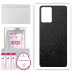apgo Protective Skin Sticker for the back compatible with Vivo Y52t, Wrap Film, Foil, Vinyl - Pattern Black Honeycomb