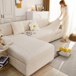 Auk&scaron;tos kokybės 1/2/3/4 sėdimos sofos užvalkalas Įprastos formos L formos sofos užvalkalas Tamprus &bdquo;viskas įskaičiuota&ldquo; naminių gyvūnėlių baldų apsauginis užvalkalas 1 Seater 90-140cm