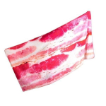 Serviette de plage et de bain bacon en microfibre