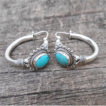 Vintažiniai Boho imitaciniai turkio auskarai moterims vakarėliui Retro Hoop Dangler auskarai Madingi nauji ausų papuo&scaron;alų priedai