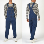 Vyri&scaron;ki kombinezonai Kombinezonai Tall Wash Jeans Reguliuojami dirželiai Džinsinis kombinezonas Laisvas darbinis kombinezonas Darbinės kelnės
