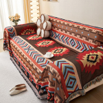 Bohemi&scaron;ko stiliaus sofos užvalkalas, populiarus užvalkalas, neslystantis pagalvėlės sofos rank&scaron;luostis, universalus komplektas keturiems sezonams, didmeninė prekyba 180x180cm