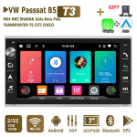 Automobilinis radijas Android, skirtas Volkswagen Polo Bora Jetta 1999-2006 VW PASSAT B5 2001-2005 Carplay galvos blokas 2Din Car Stereo Naviagtion 2+32GB 2+32GB