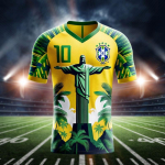 2024 m. Brazilijos specialaus leidimo futbolo megztinis vyri&scaron;kas vasaros lauko sportinis apranga Moteri&scaron;ki Vyri&scaron;ki aistruoliai Paprasti kvėpuojantys megztiniai S