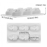 Porėtos zuikio &scaron;okolado silikoninės formos &bdquo;pasidaryk pats&ldquo; mielos triu&scaron;io formos torto formos pudingo gaminimo įrankiai kepimo priedai virtuvės reikmenys