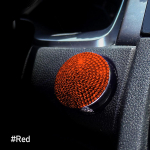 Automobilio uždegimas Onekey Start Stop mygtuko jungiklio mygtukas Apsauginis dangtelis Automobilio apdaila Salono Kalnų kri&scaron;tolinio akmens variklio priedai raudona