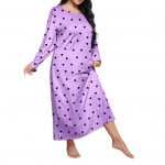 Pavasario rudens moteri&scaron;ki naktinukai su plius dydžio apvaliu kaklu, drugelio leopardo &scaron;irdies ra&scaron;tu XL violetinė