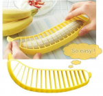 Practical Banana Cutter Fruit Slicer Chopper Chic kitchen Gadgets Tools geltona