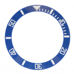 40 mm skersmens laikrodžio bezelio įdėklo žiedas Skaidri skalė &Scaron;vytinti keramika Atsarginis bezelio įdėklas Baltas auksas/juoda