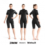 Naujas 3 mm unisex trumpomis rankovėmis nardymo kostiumas - storas, &scaron;iltas ir atsparus &scaron;alčiui, skirtas banglenčių sportui ir apsaugai nuo medūzų XL