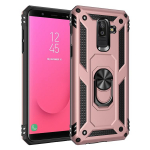 skirtas Samsung Galaxy J8 2018 Armor smūgiams atsparus dėklas, skirtas Samsung J4 J6 Plus A6 A7 A8 Plus 2018 Magnetinis automobilio laikiklio žiedo dėklas for J8 2018