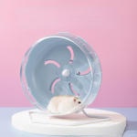 12 cm Hamster Sport Running Wheel Rat Small Rodent Mice Silent Jogging Hamster Gerbil Exercise Play Toys Brackets 12cm Black with Rack