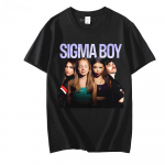 SIGMA BOY Spausdinimo mar&scaron;kinėliai Vasariniai grafiniai mar&scaron;kinėliai Kasdieniai hip-hop Camisetas Patogūs medvilniniai vir&scaron;utiniai mar&scaron;kinėliai trumpomis rankovėmis mink&scaron;ti mar&scaron;kinėliai XS