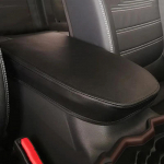 Automobilio konsolės porankio dangčio kilimėlis, skirtas Toyota RAV4 2019 2020 2024 2024 2024 automobilio porankio laikymo dangtis, odinis dangtelio apsauginis padas juoda