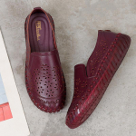 Nauji violetiniai karvės odos batai moterims Prabangūs Mocasin Moccasin Moterų slydimo batai Didelis dydis 42 Auk&scaron;tos kokybės moteri&scaron;ki batai 39