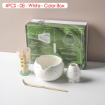 4/5/6/7/8 vnt. Baltas/Žalias/Mėlynas/Violetinis Matcha arbatos &scaron;luotelė Arbatos reikmenys Japoni&scaron;ka ceremonija Bambukinis arbatos įrankis I&scaron;skirtinis Matcha rinkinys arbatai