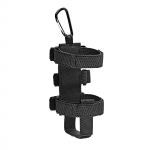 Ne&scaron;iojamas dviračio garsiakalbio tvirtinimo dirželis su karabinu, garsiakalbio laikiklis ant vairo, dviračių garsiakalbio diržas, vandens butelio laikiklis